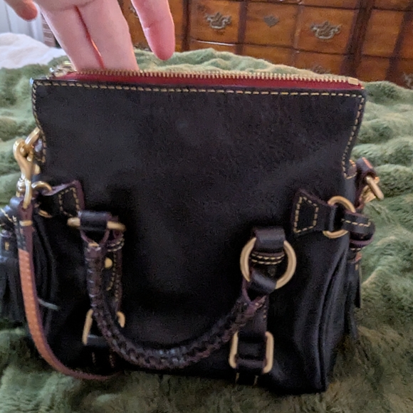 Dooney & Bourke Handbags - Dooney & Bourke Black Mini Bag with Gold Accents